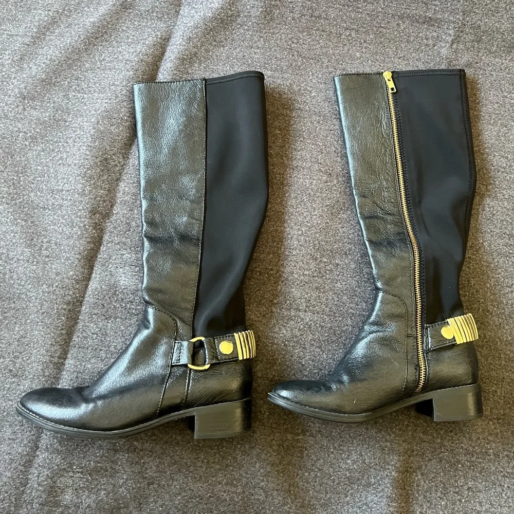 Steve Madden REGINA Leather Knee-high Boots